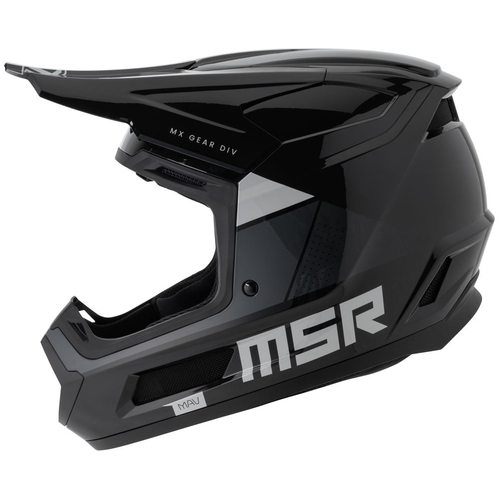 MSRâ„?Mav Sensor Dirt Bike Motocross Helmet w/ MIPS Medium Black/Grey