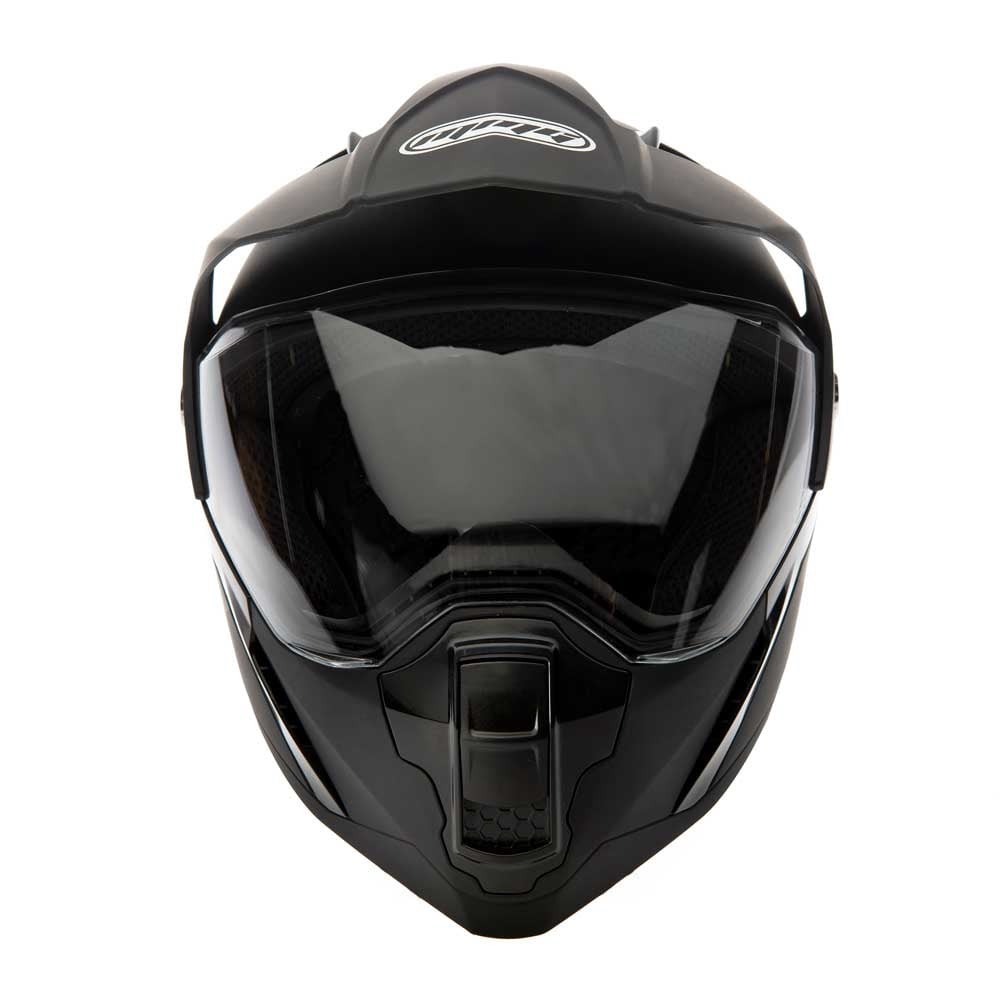 MMG Adult Motorcycle Dual Sport Off-Road Full-Face Helmet DOT - Matte Gray (Large) Model 23