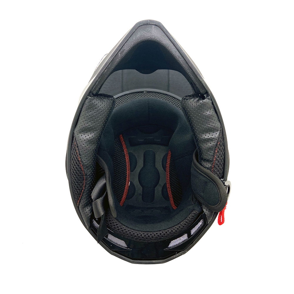 MMG Adult Motorcycle Dual Sport Off-Road Full-Face Helmet DOT - Matte Gray (Large) Model 23