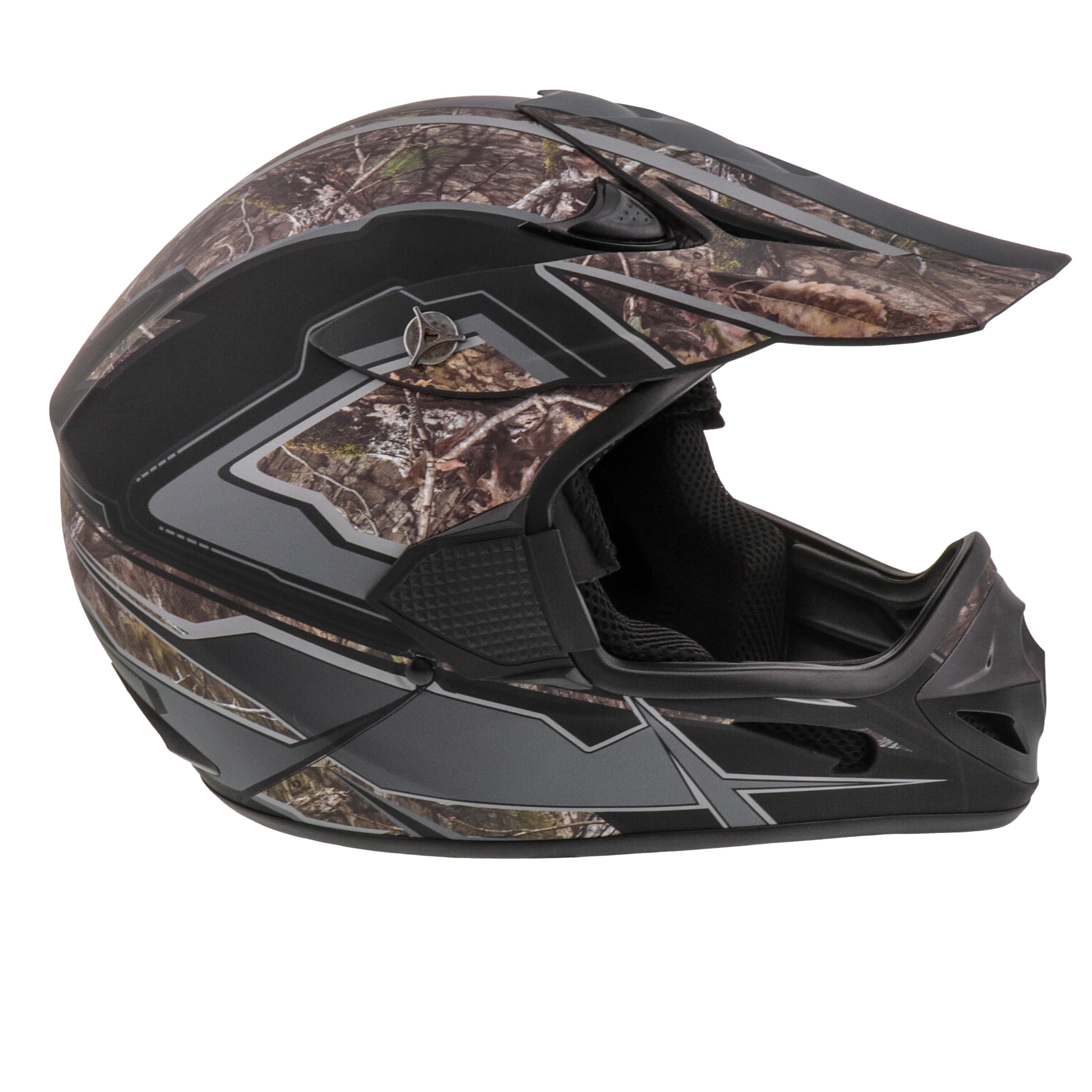 Adult Frenzy Mossy Oak MX Off-Road Motocross, ATV, Dirt Bike Helmet, DOT Approved Size: Large
