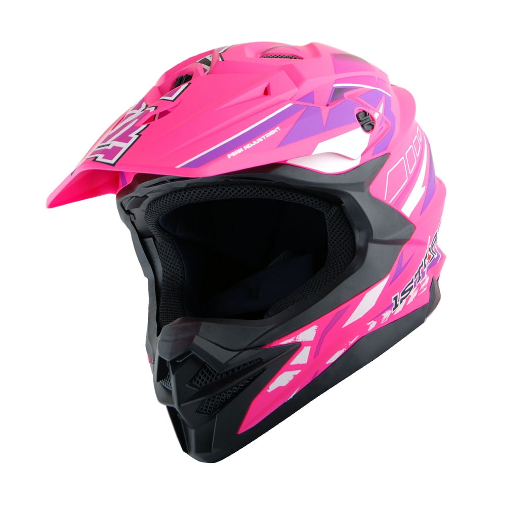 1Storm Motocross Adult Helmet Downhill Mountain Bike Helmet BMX MX ATV Dirt Bike Storm Style HF803; Storm Black