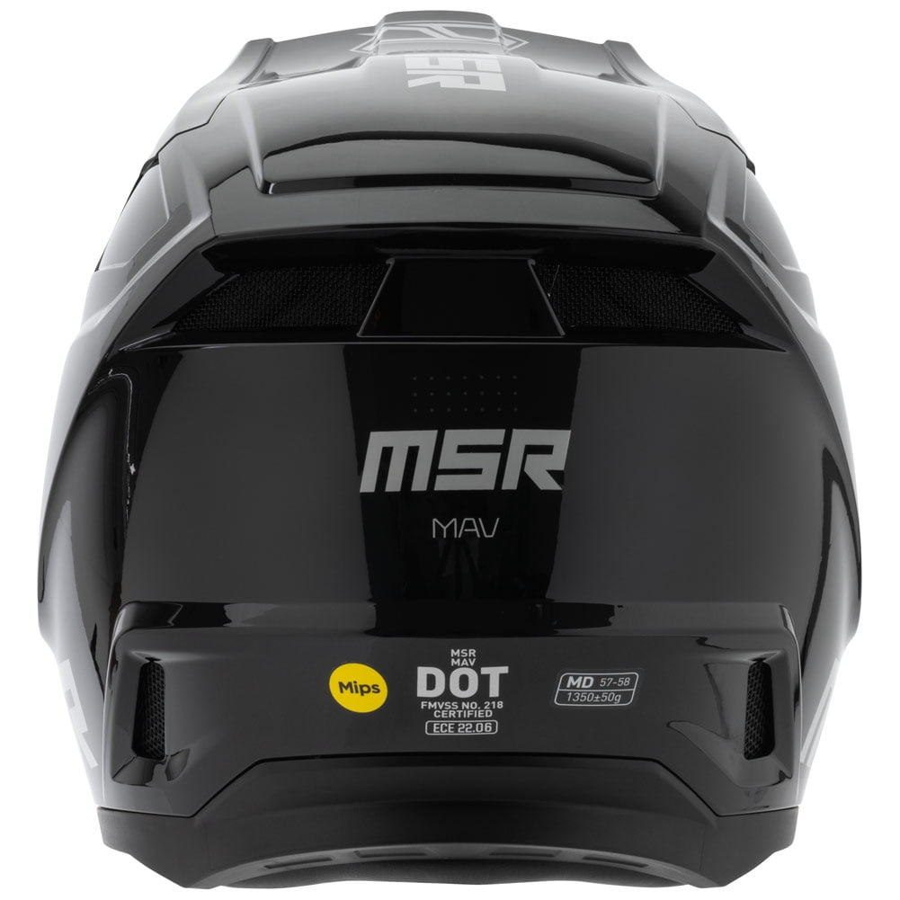 MSRâ„?Mav Sensor Dirt Bike Motocross Helmet w/ MIPS X-Large Black/Grey