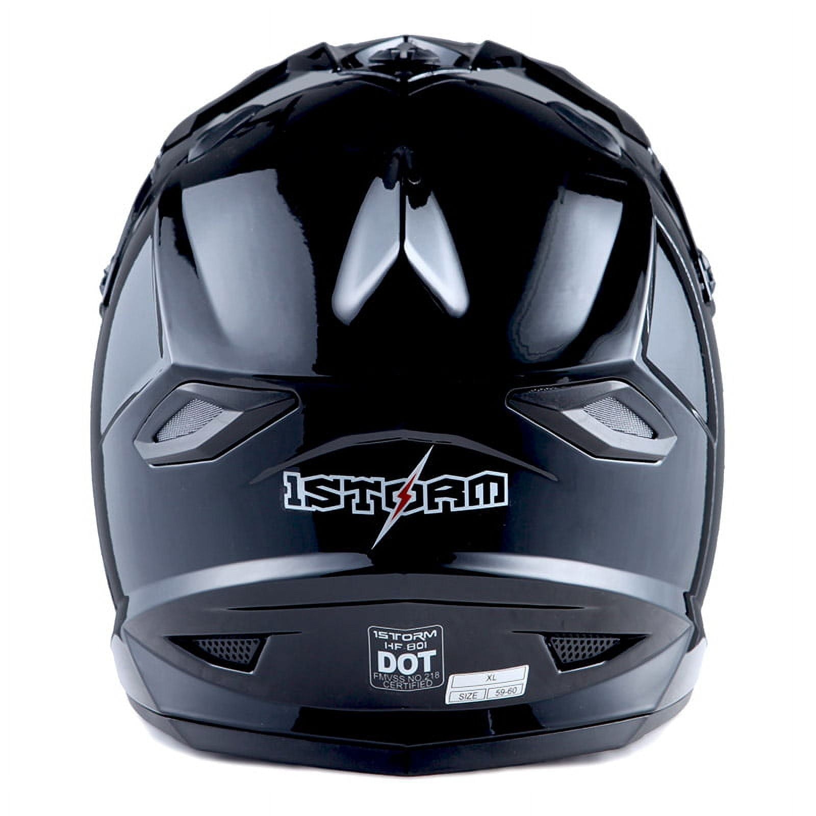 1Storm Motocross Adult Helmet ATV Dirt Bike BMX MX Helmet F801CLS Racing Style Sonic Orange