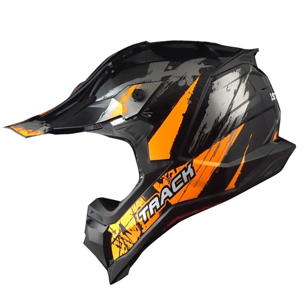 1Storm Adult Motocross Helmet ATV Dirt Bike BMX MX Downhill Mountain Helmet Track Style JH601; Matt Black