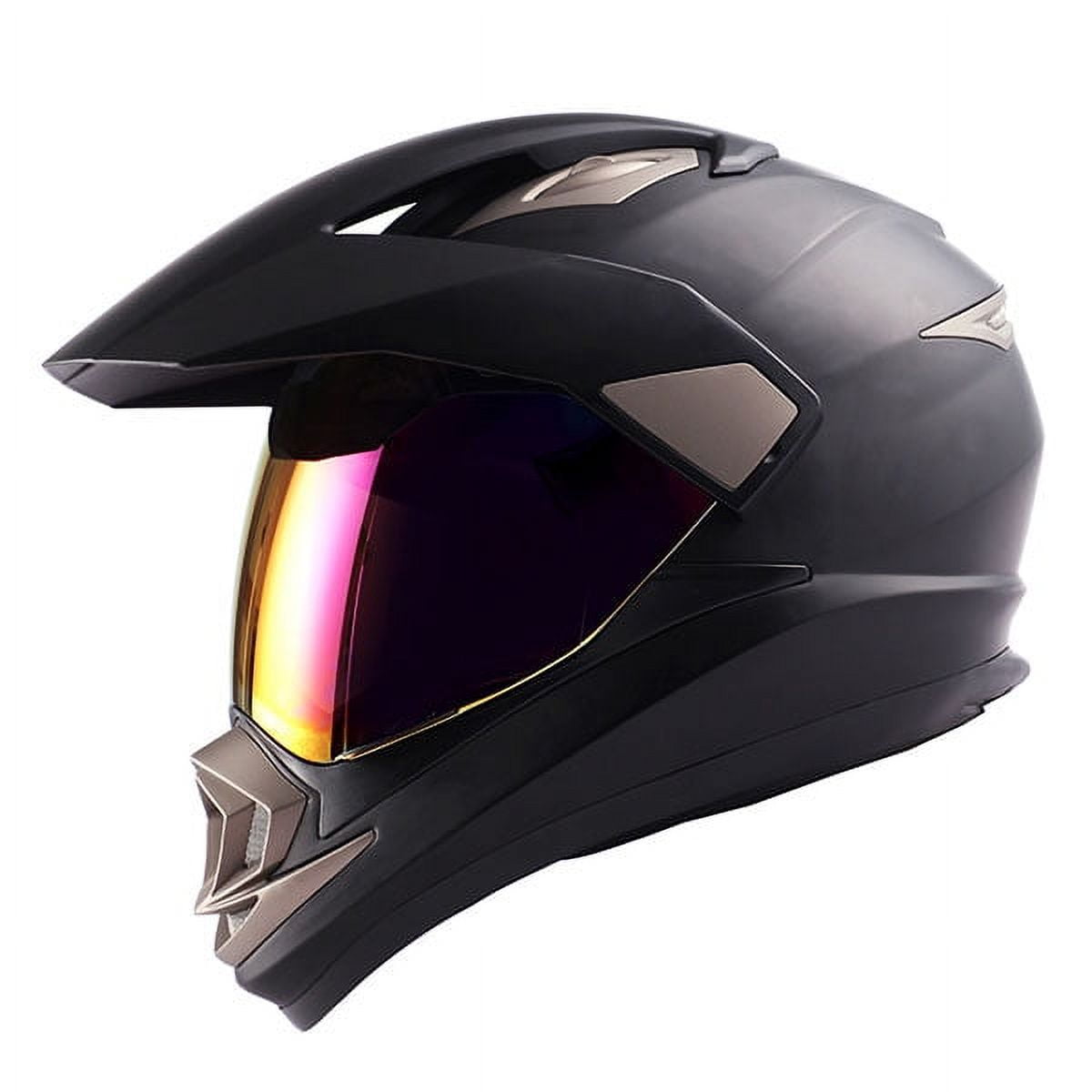 1Storm Dual Sport Helmet Motorcycle Full Face Motocross Off Road Bike HGXP14A Glossy White