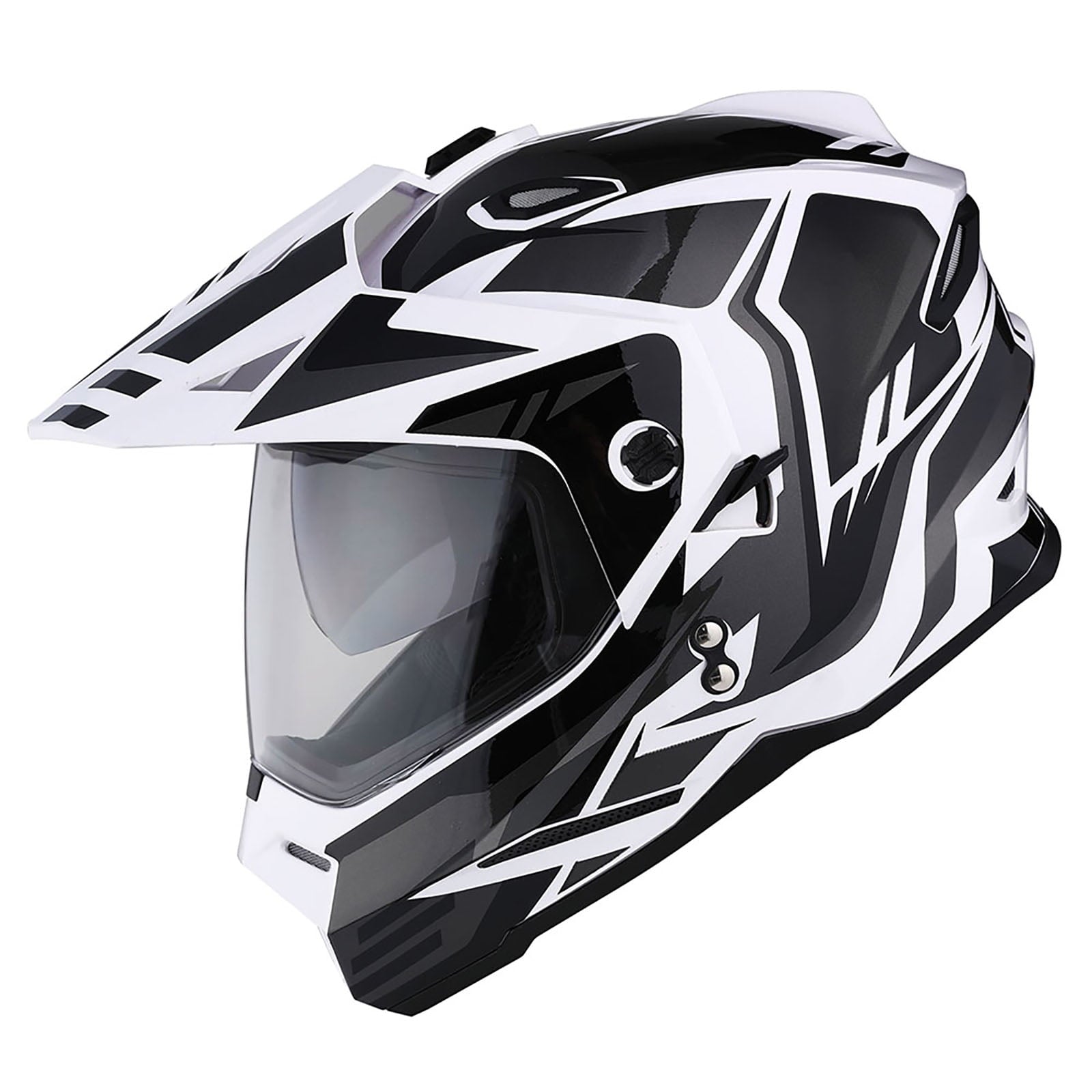 1Storm Adult Motorcycle Motocross Dual Sport Off Road Full Face Dual Visor Helmet F802CLS Matt Black
