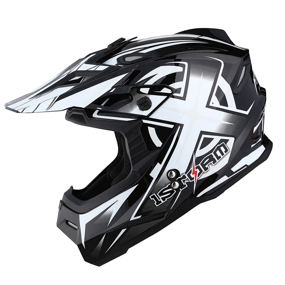 1Storm Motocross Adult Helmet ATV Dirt Bike BMX MX Helmet F801CLS Racing Style Sonic Orange