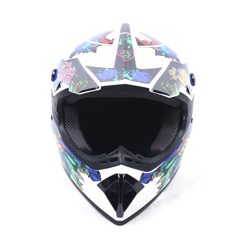 Adult Helmet &Gloves &Goggles for Dirt Bike DOT Motorcycle Motocross MX ATV