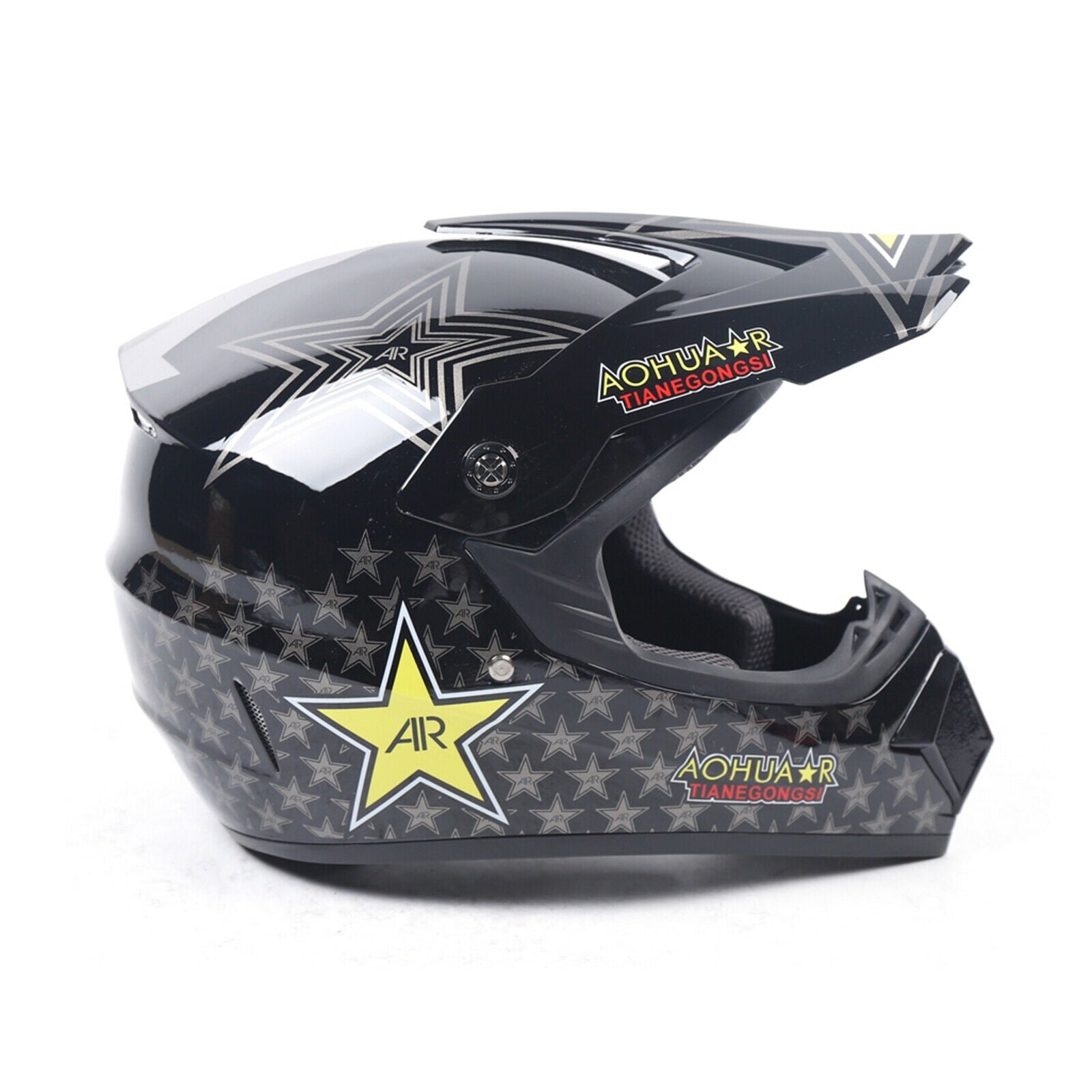 DOT Motorcycle Helmet for Adult, Motorcycle Helmet with Goggles & Gloves for Motocross Off-Road Racing ATV Dirt Bike
