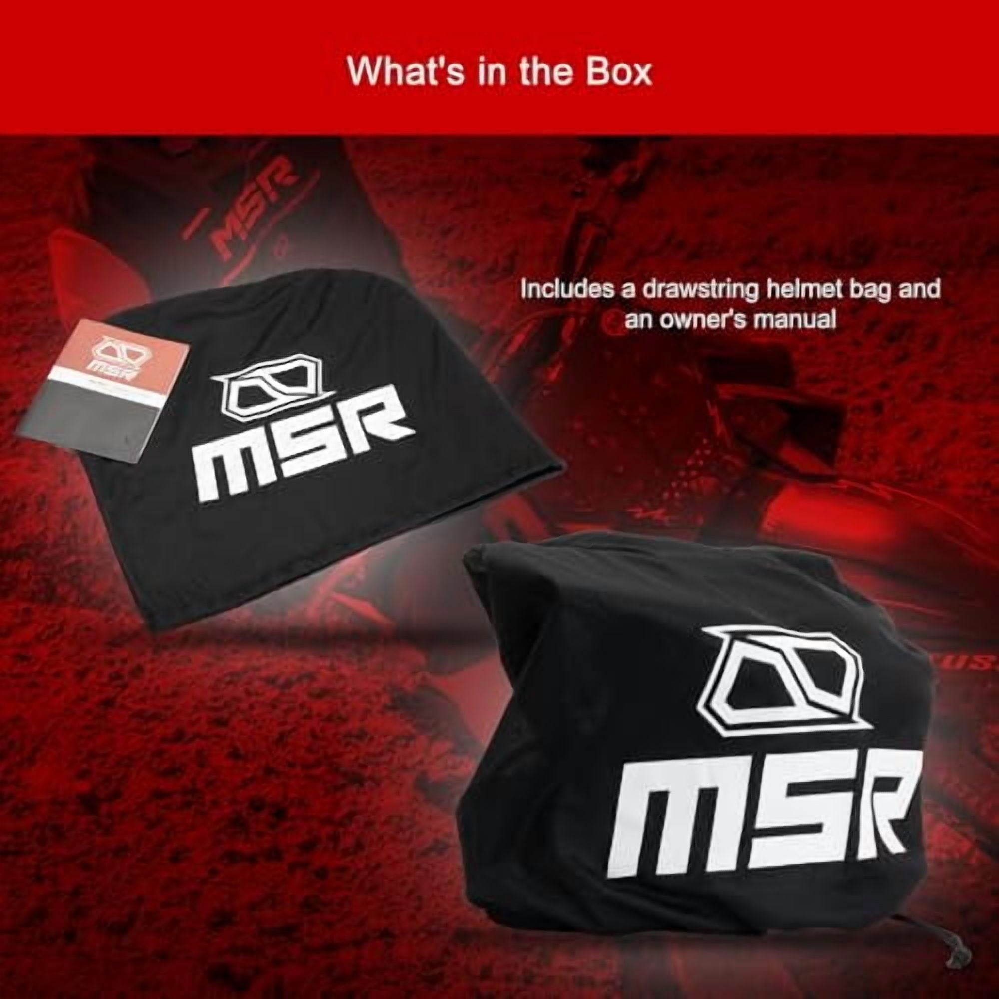 MSRâ„?Mav Sensor Dirt Bike Motocross Helmet w/ MIPS X-Large Black/Red