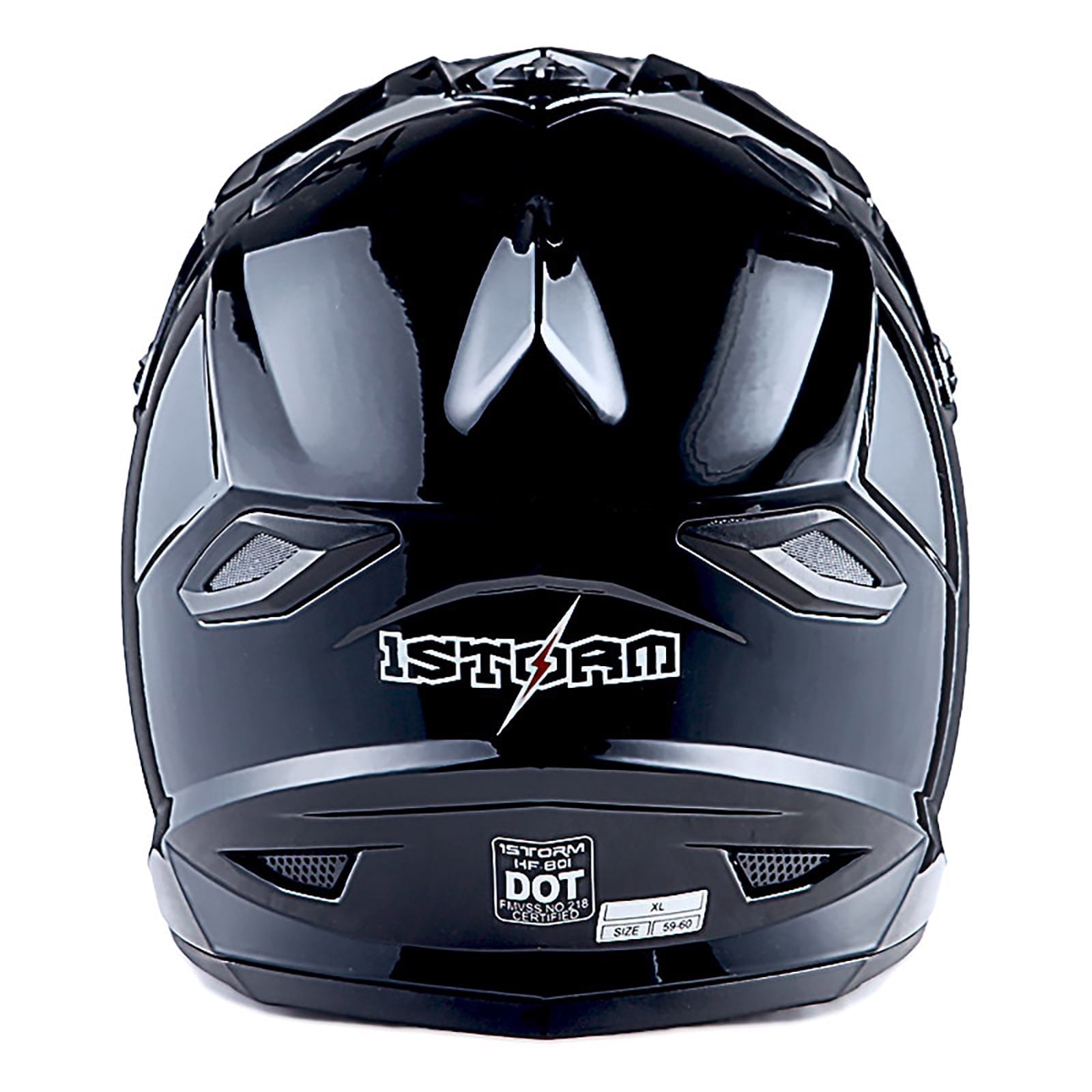 1Storm Adult Motocross Helmet BMX MX ATV Dirt Bike Helmet Racing Style HF801; Sonic Red