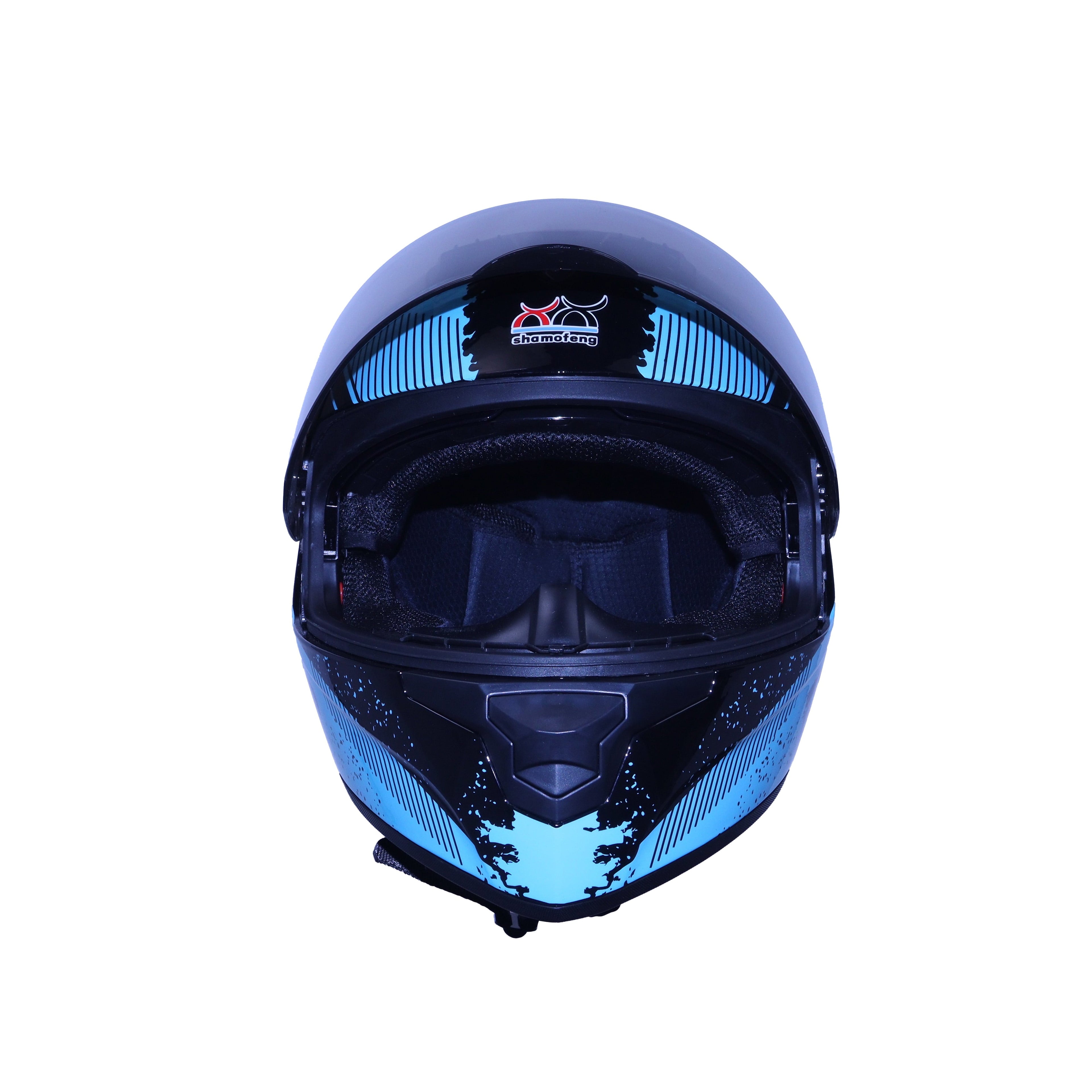shamofeng Full-Face Adult Motorcycle Helmet, Motocross ATV Offroad Dirt Bike Helmet DOT Approved, L Size