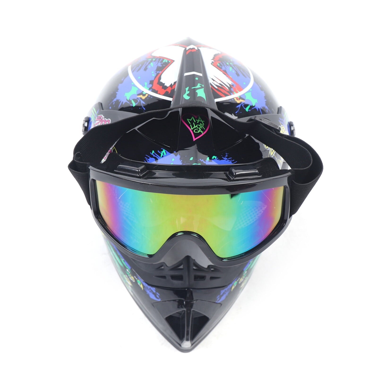 Breathable Helmet Set Detachable M-Size For Youth Kids Racing Motorcycle