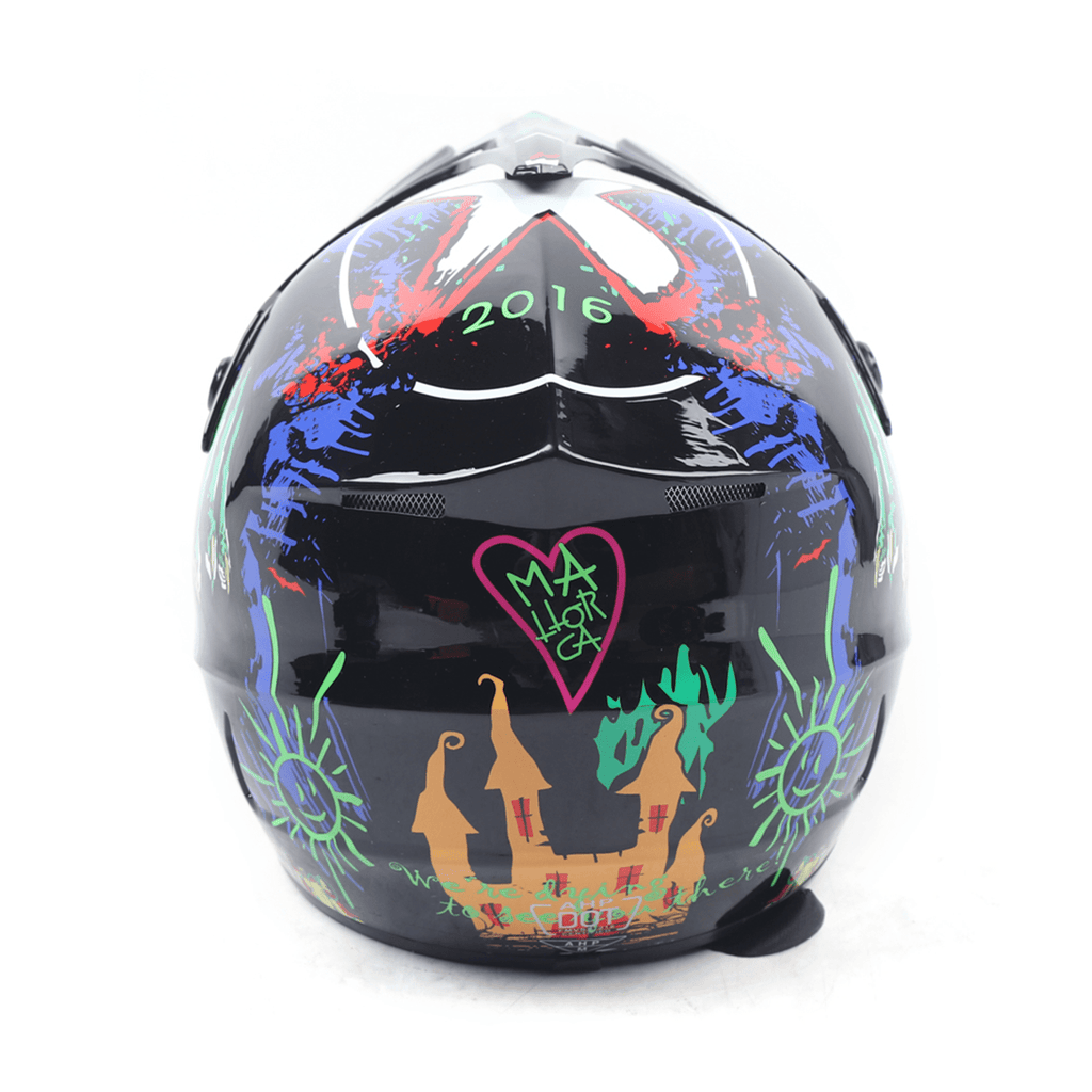 Breathable Helmet Set Detachable M-Size For Youth Kids Racing Motorcycle