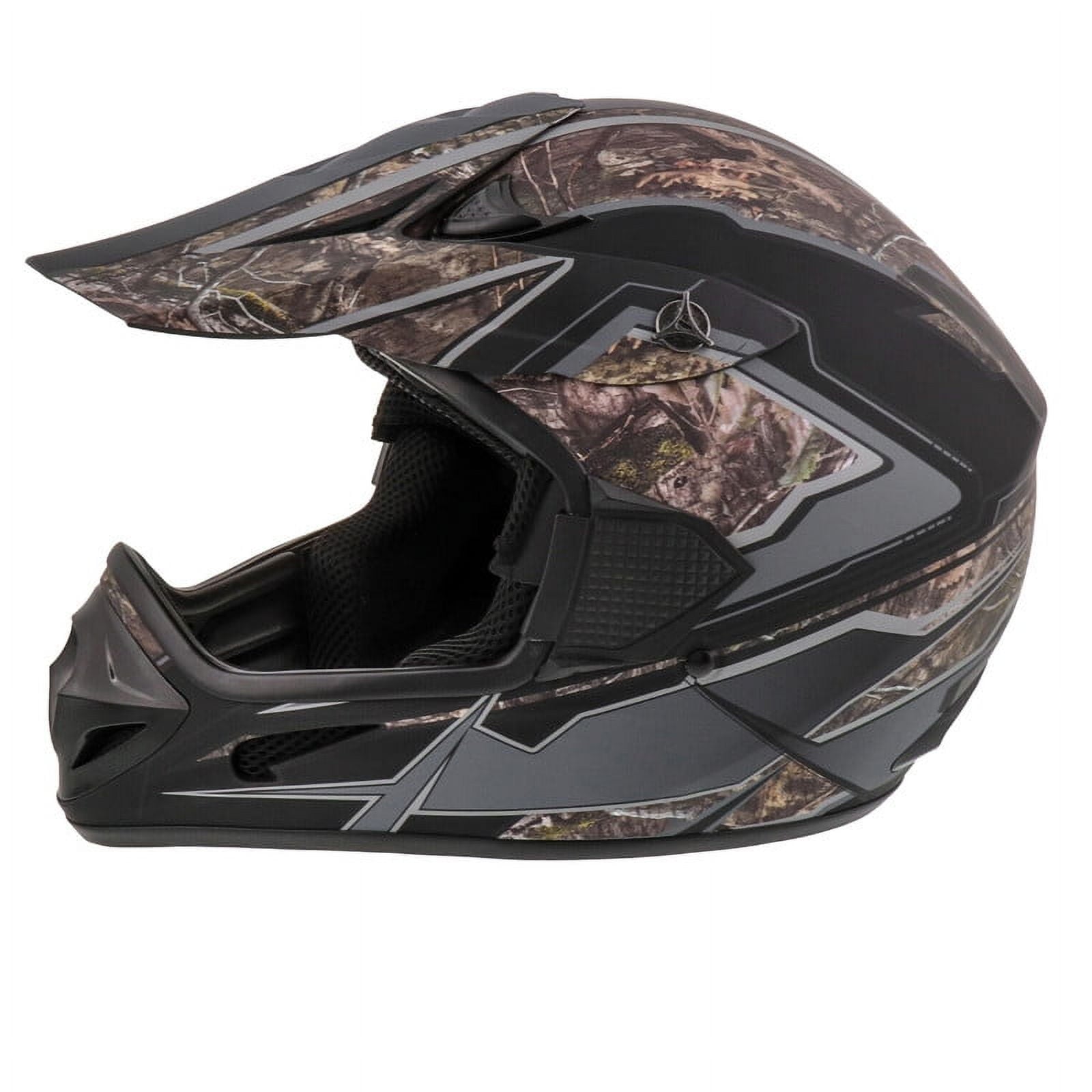 Adult Frenzy Mossy Oak MX Off-Road Motocross ATV Dirt Bike Helmet DOT Approved Size: X-Large