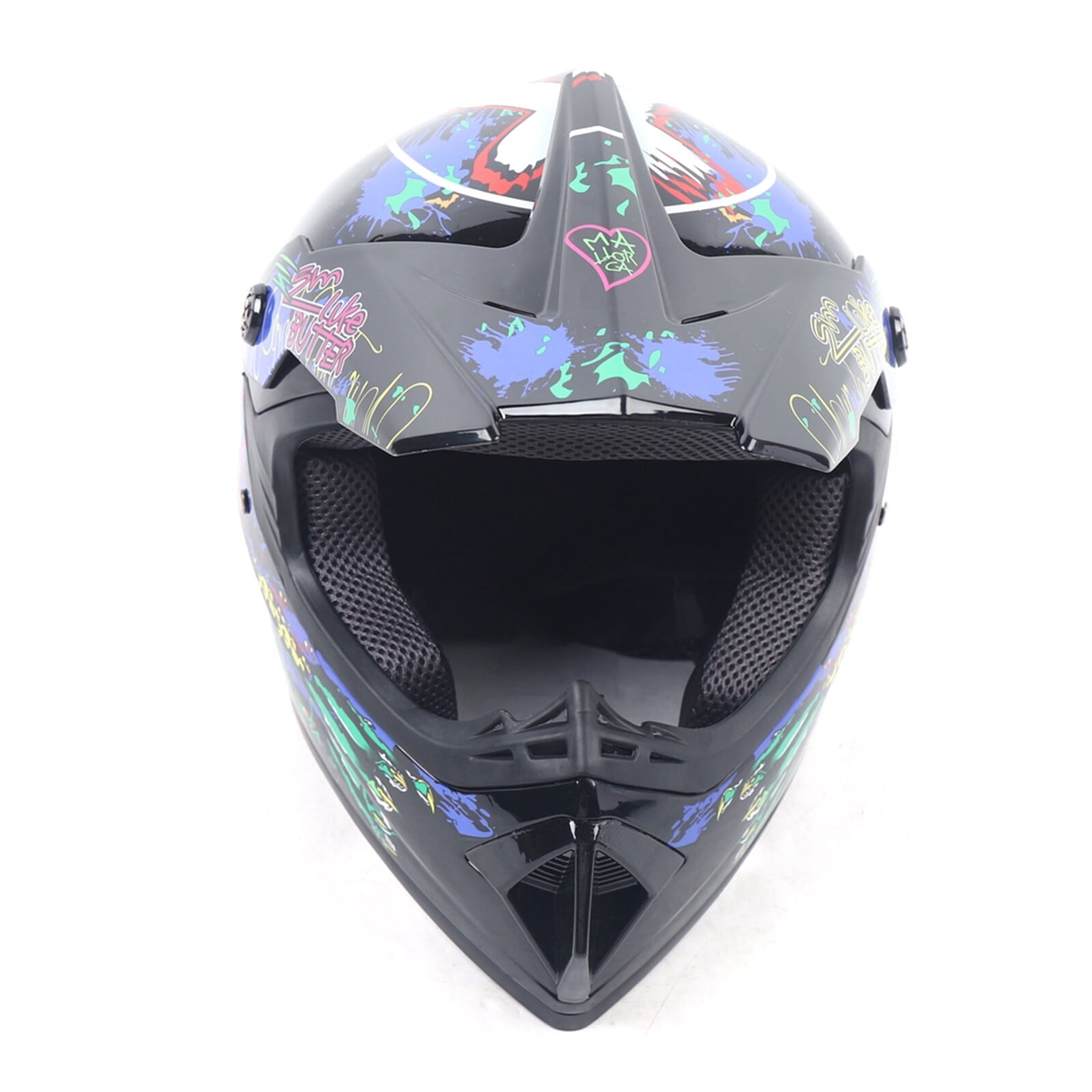 Motorcycle Helmet Set Motorcycle Helmet for 21.65-22.05in Head Circumference Size w/Goggles+Gloves