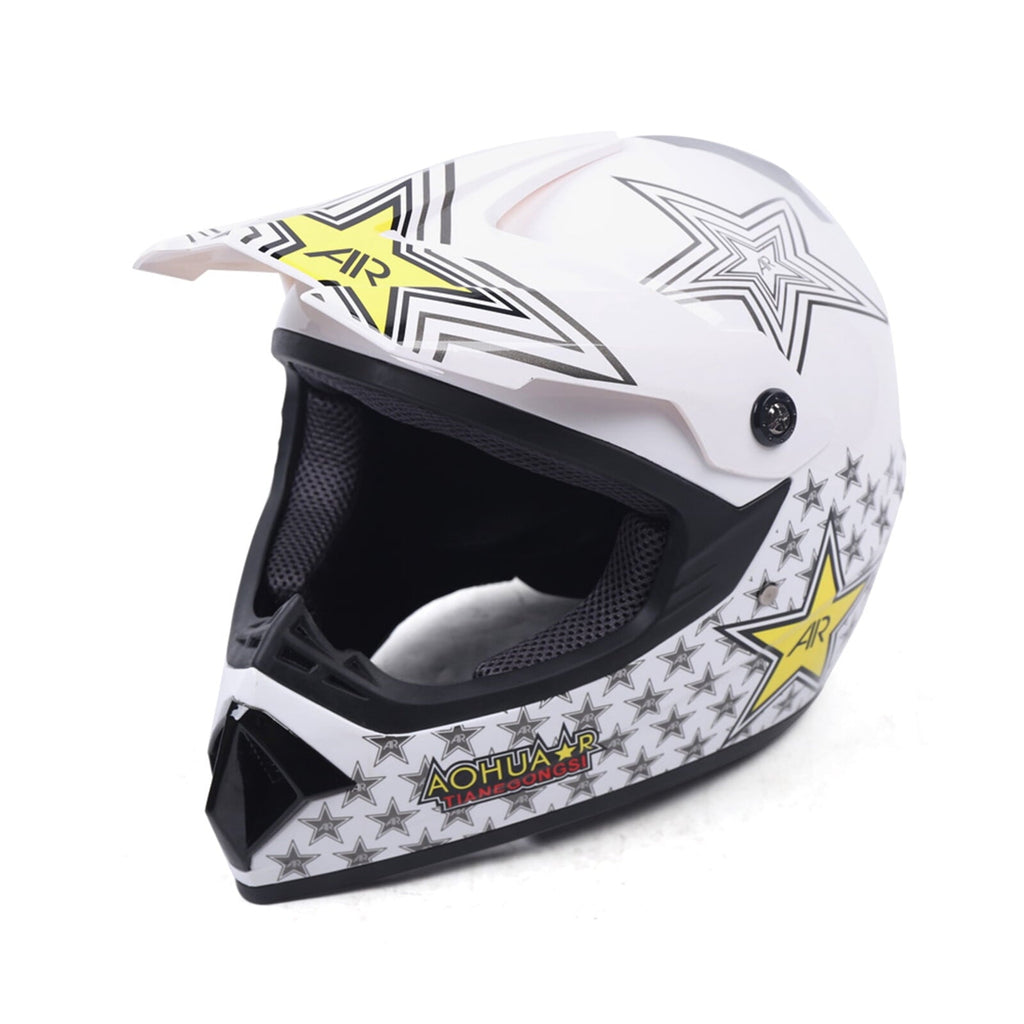 DOT Motorcycle Adult Helmet +Goggles +Gloves Motocross MX ATV Dirt Bike Off-Road