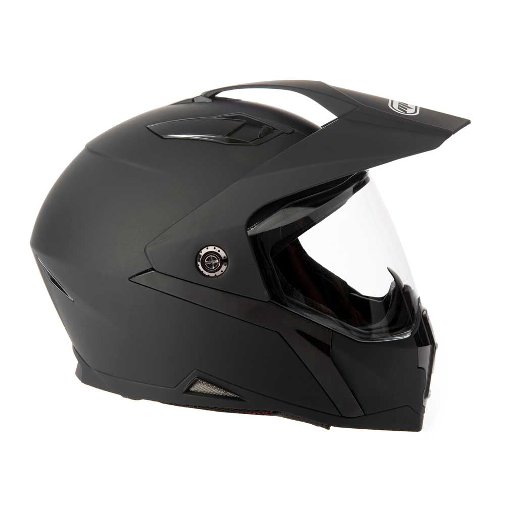MMG Adult Motorcycle Dual Sport Off-Road Full-Face Helmet DOT - Matte Gray (Large) Model 23