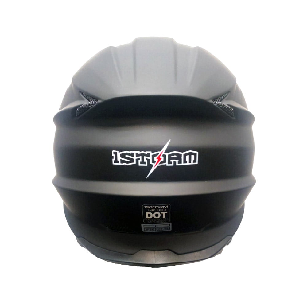 1Storm Motocross Adult Helmet Downhill Mountain Bike Helmet BMX MX ATV Dirt Bike Storm Style HF803; Storm Black