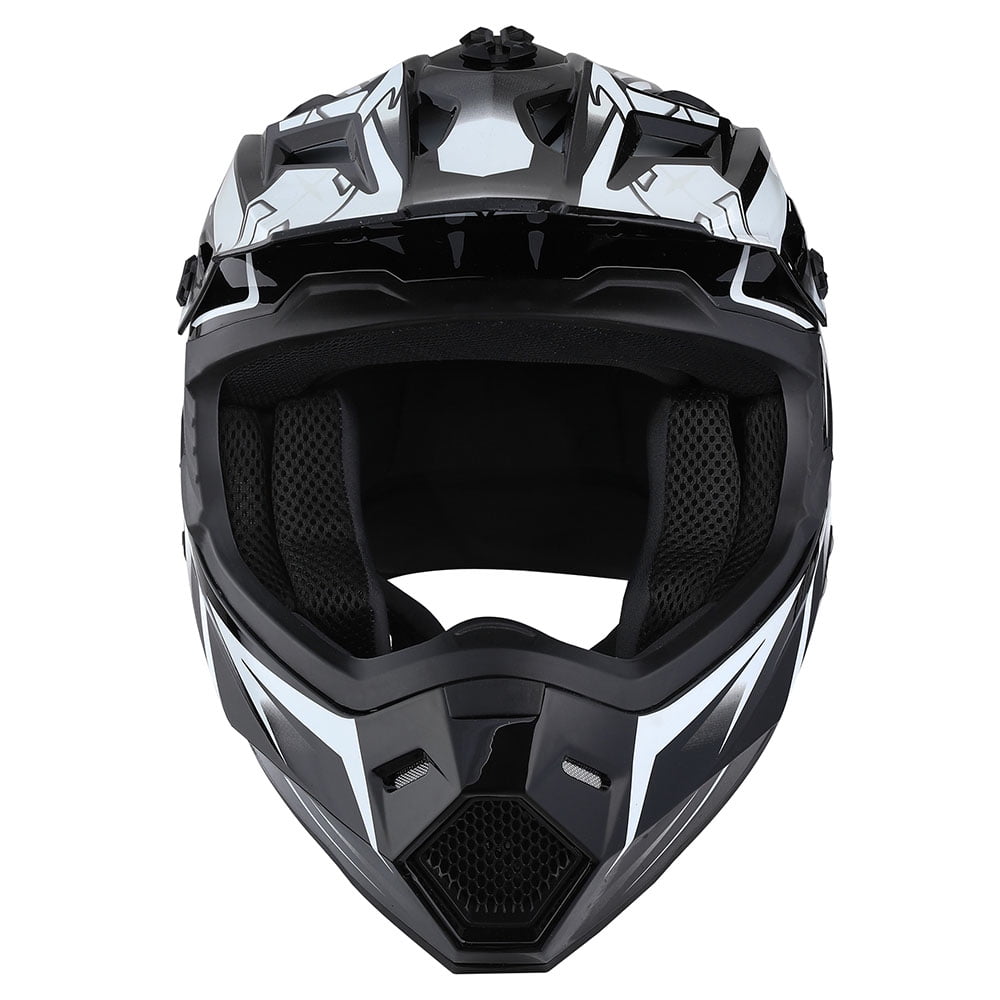 1Storm Adult Motocross Helmet BMX MX ATV Dirt Bike Helmet Racing Style HF801; Sonic Red