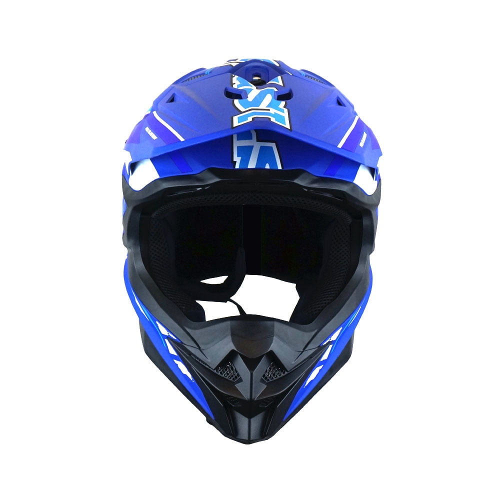 1Storm Motocross Adult Helmet Downhill Mountain Bike Helmet BMX MX ATV Dirt Bike Storm Style HF803; Storm Black
