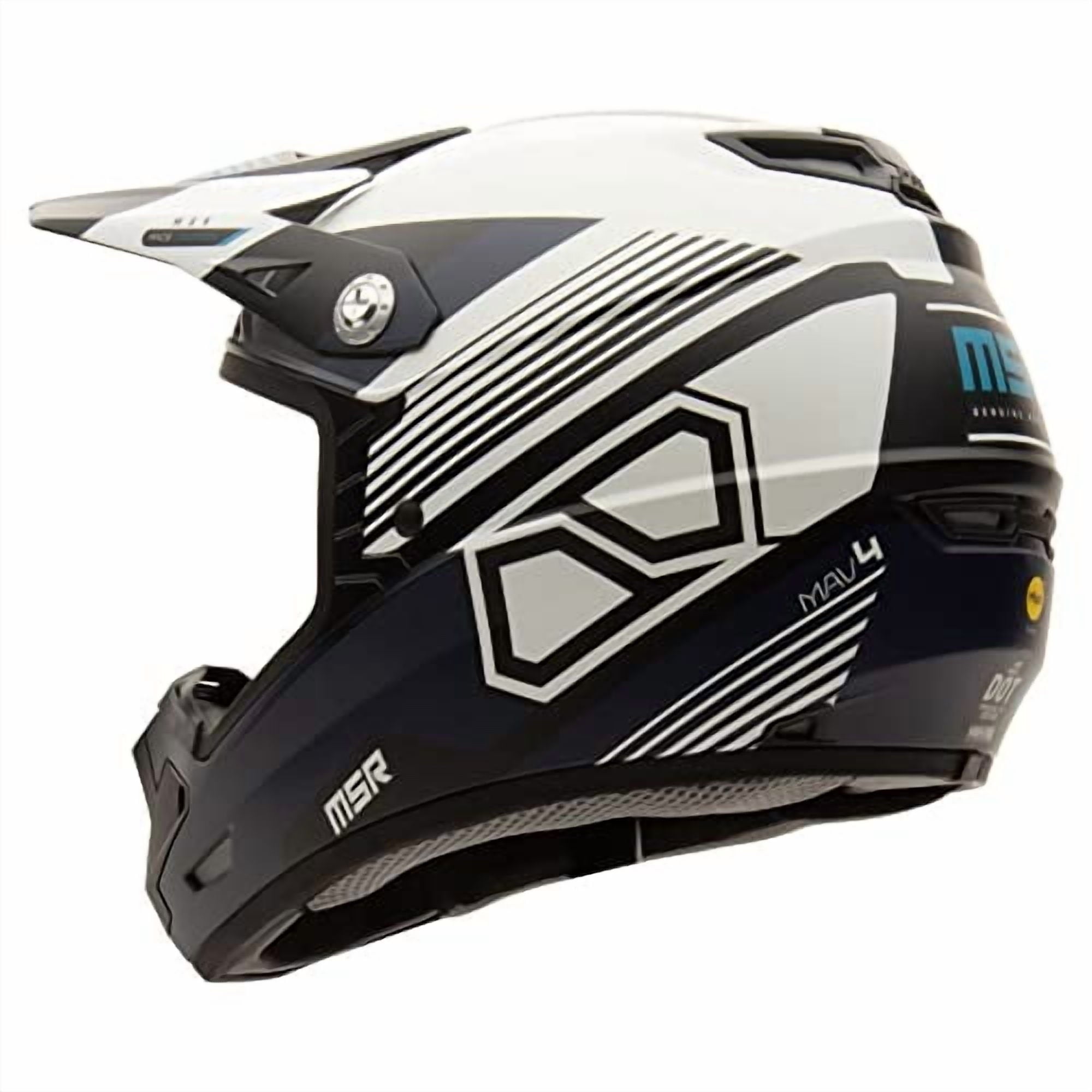MSR Mav4 Sensor Helmet w/MIPS (X-Large, Navy) Dirt Bike Motorcyle Off Road