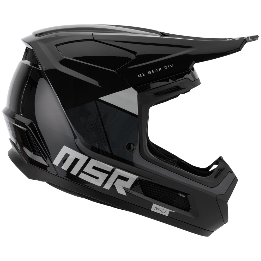 MSRâ„?Mav Sensor Dirt Bike Motocross Helmet w/ MIPS X-Large Black/Grey