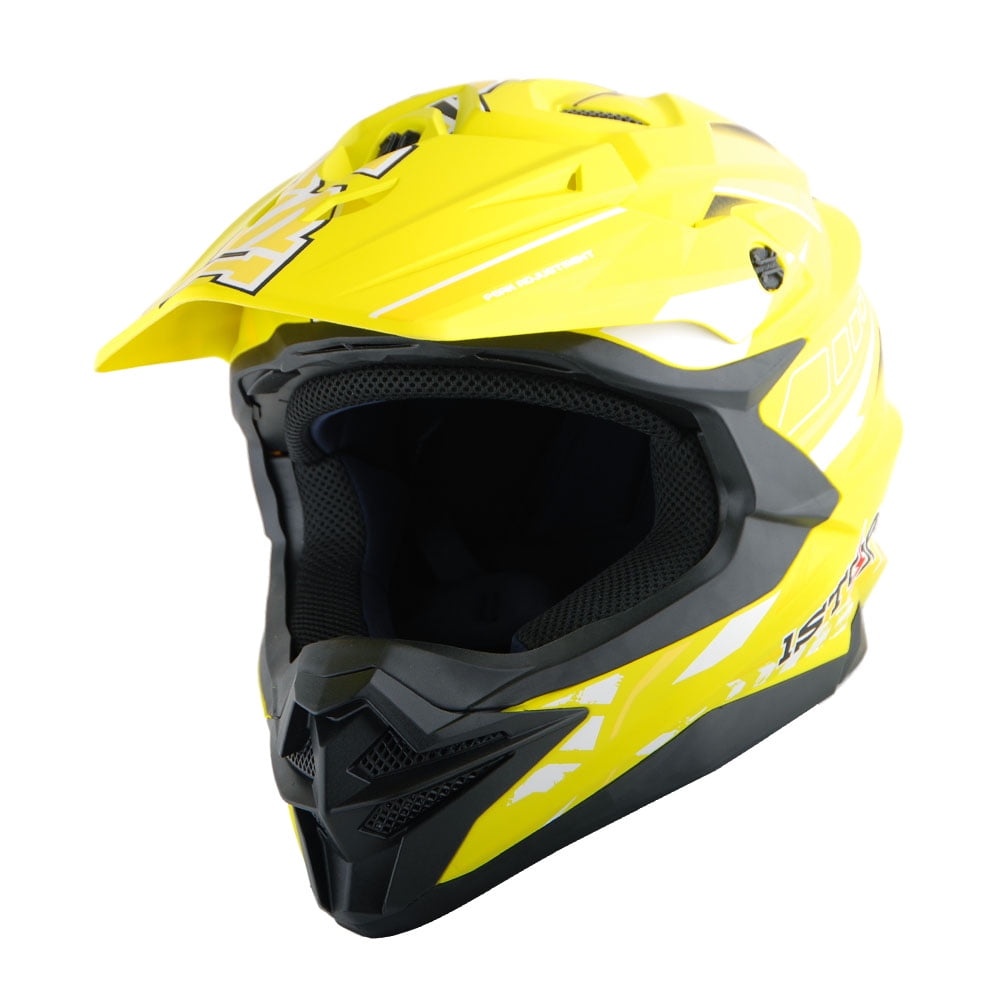 1Storm Motocross Adult Helmet Downhill Mountain Bike Helmet BMX MX ATV Dirt Bike Storm Style HF803; Storm Black