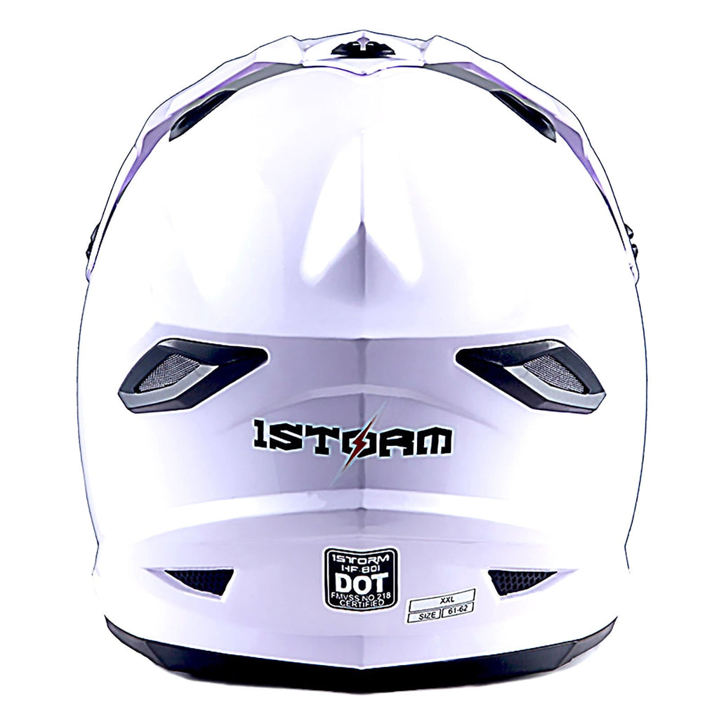 1Storm Adult Motocross Helmet BMX MX ATV Dirt Bike Helmet Racing Style HF801; Sonic Red
