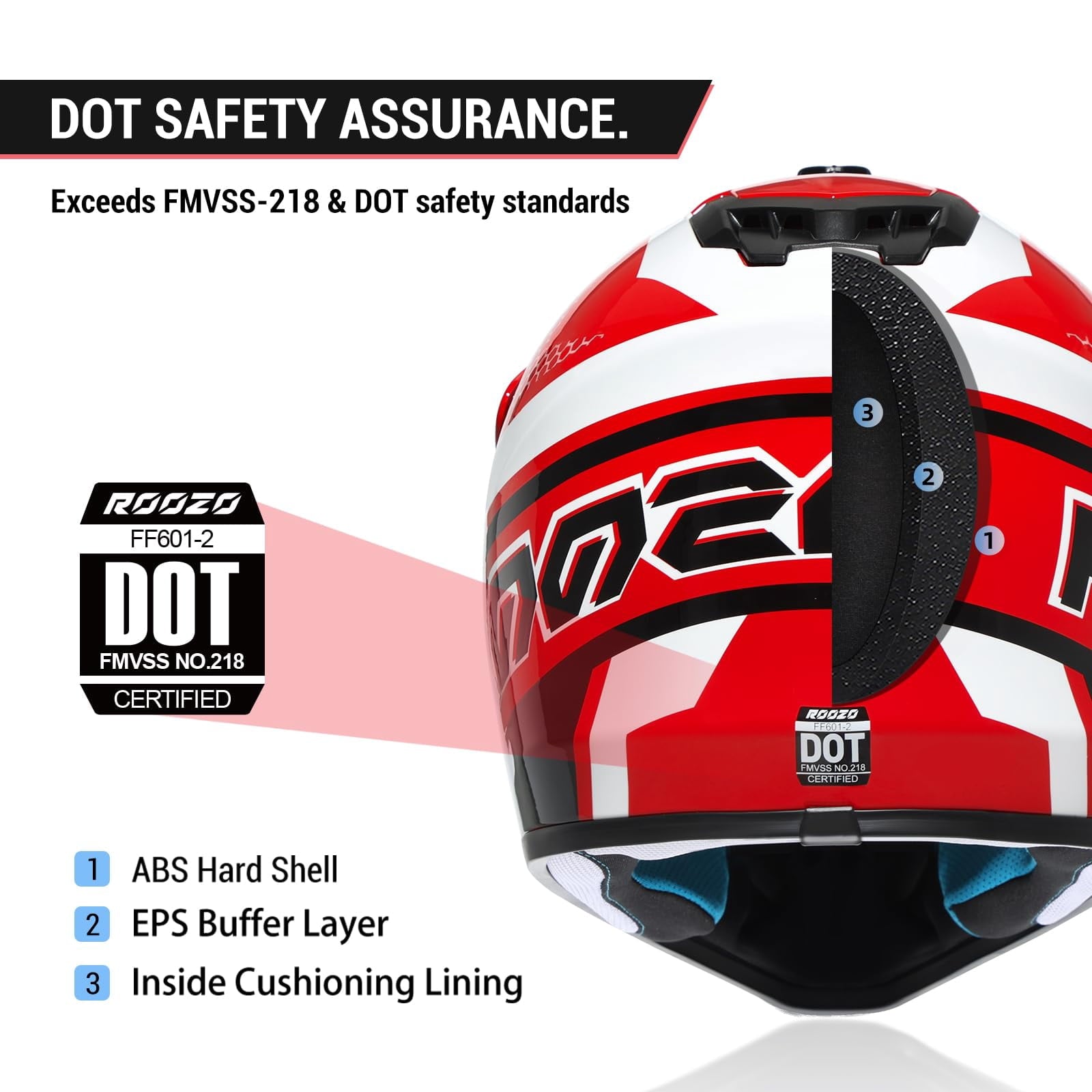 Youth Dirt Bike Helmet DOT Certified - Full Face Motorcycle Helmet for Off-Road, ATV, Street Riding, Includes Adjustable Goggles & Protective Gloves