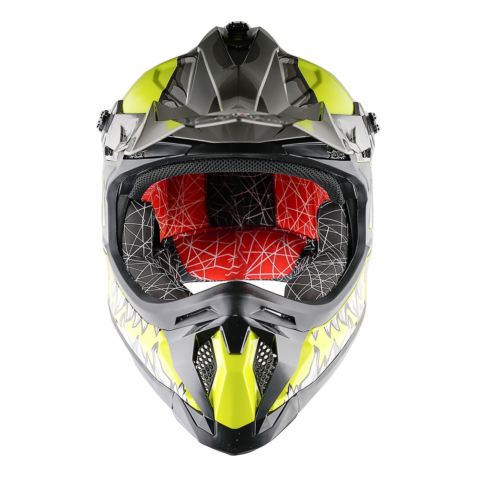 1Storm Adult Motocross Helmet ATV Dirt Bike BMX MX Downhill Mountain Helmet Track Style JH601; Matt Black