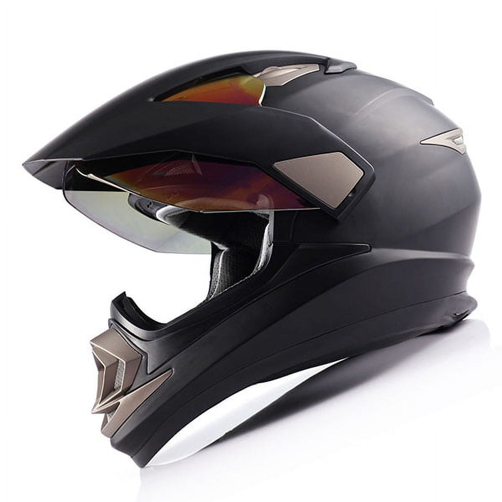1Storm Dual Sport Helmet Motorcycle Full Face Motocross Off Road Bike HGXP14A Glossy White