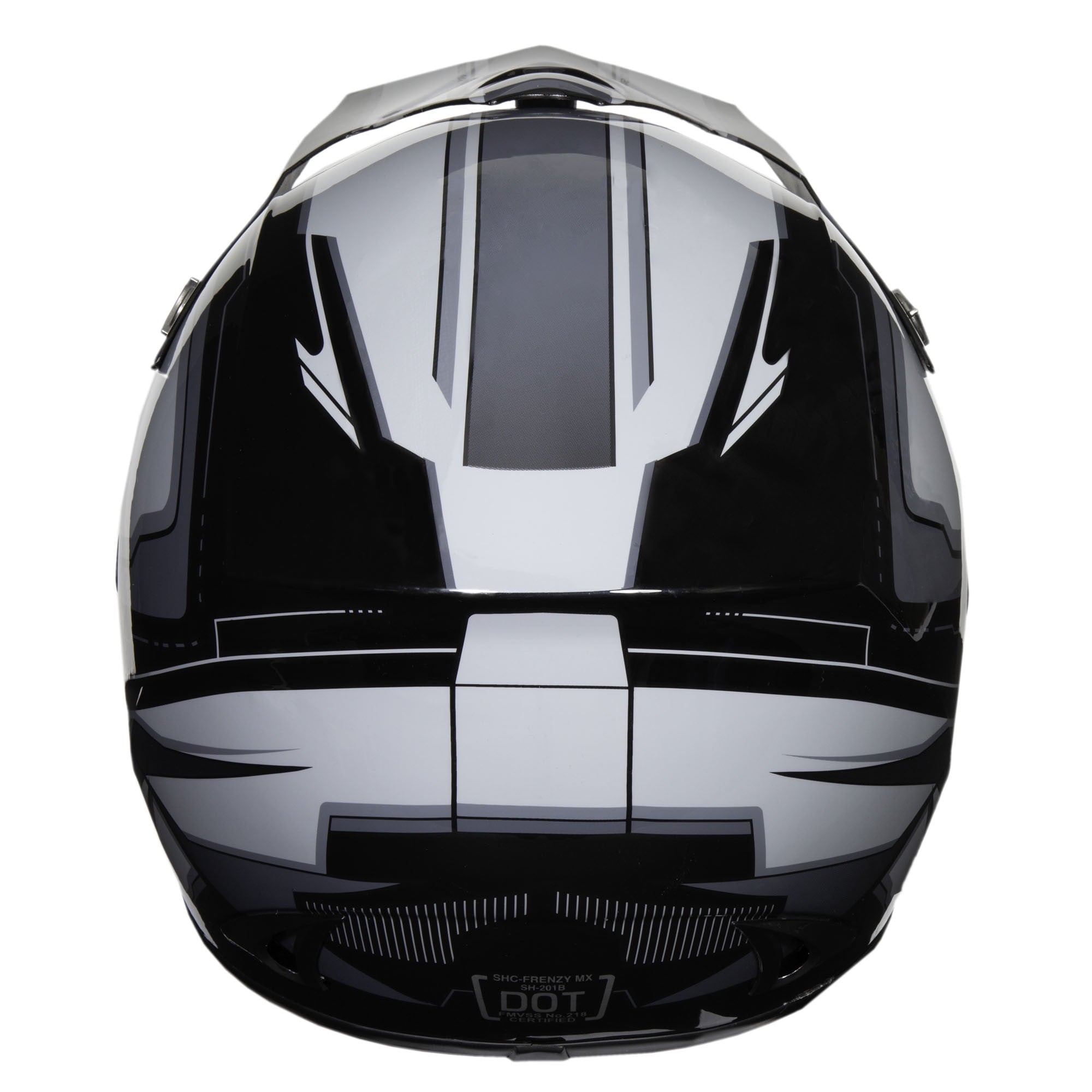 Fuel Helmets Adult Frenzy MX Off Road Helmet Black Graphic - Med
