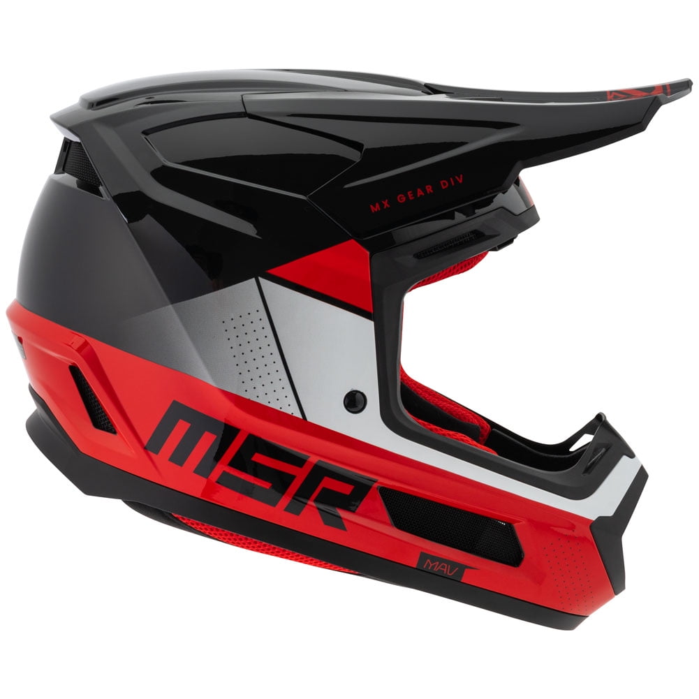 MSRâ„?Mav Sensor Dirt Bike Motocross Helmet w/ MIPS X-Large Black/Red
