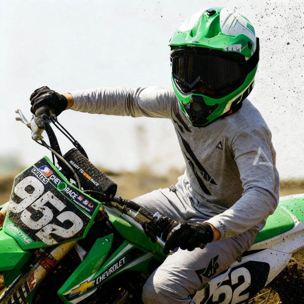 ROOZO Youth Dirt Bike Helmet â€?DOT Certified Full Face Motorcycle Helmet with Goggles & Gloves