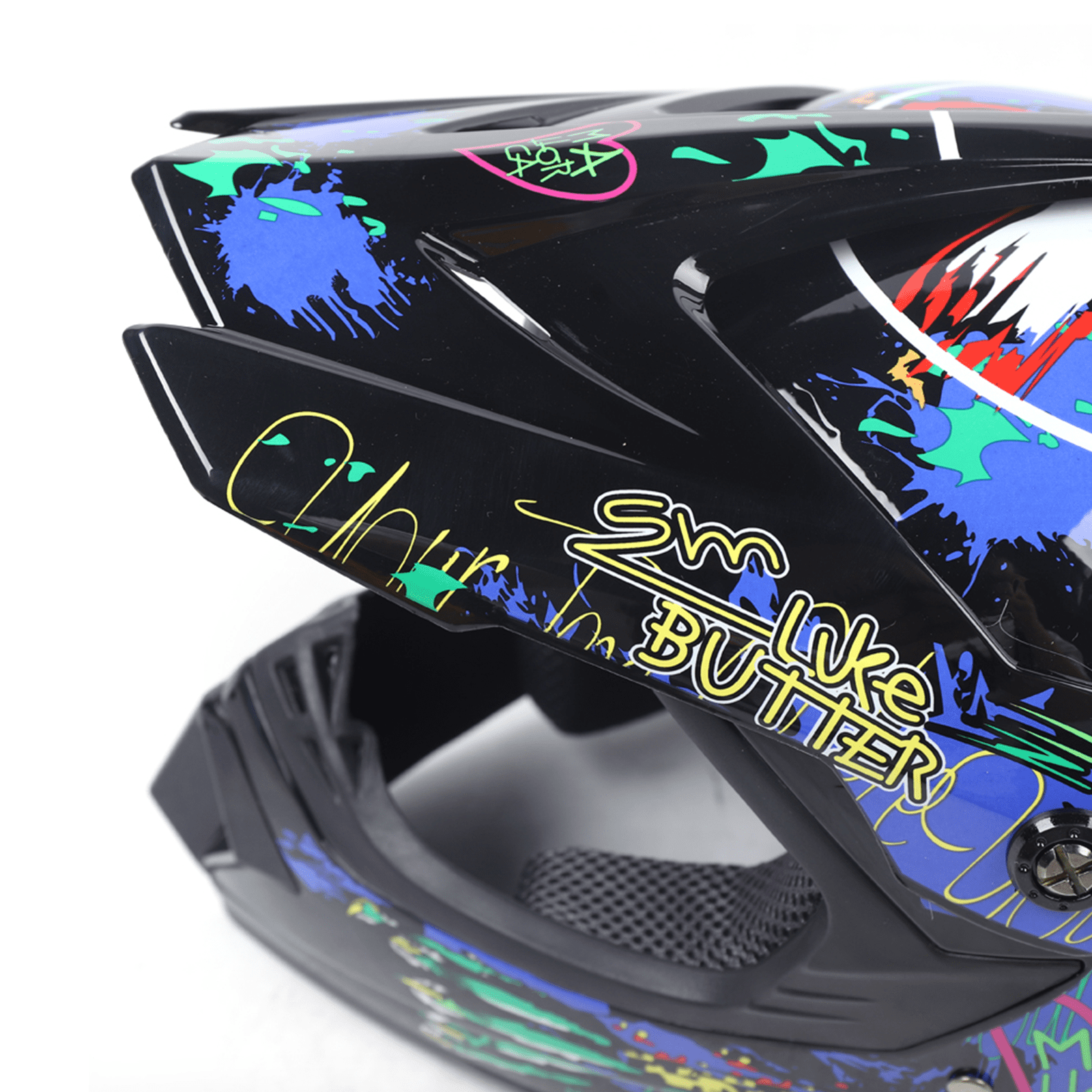 Motorcycle Dirt Bike Helmet with Gloves, Off Road Helmet Set for Unisex, 22.44-22.83in Head Circumference