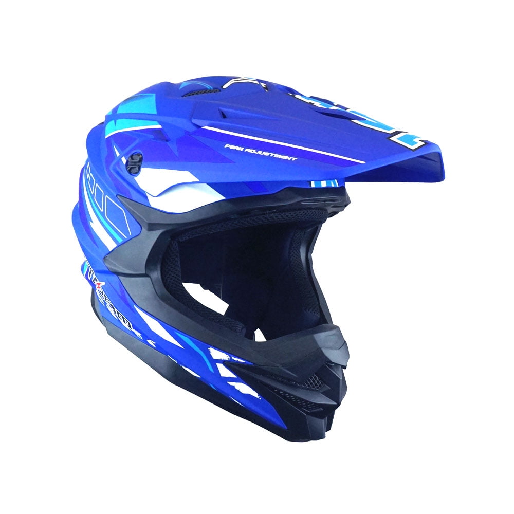 1Storm Motocross Adult Helmet Downhill Mountain Bike Helmet BMX MX ATV Dirt Bike Storm Style HF803; Storm Black