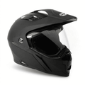 MMG Adult Motorcycle Dual Sport Off-Road Full-Face Helmet DOT - Matte Gray (Large) Model 23