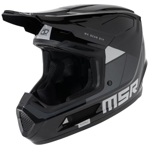 MSRâ„?Mav Sensor Dirt Bike Motocross Helmet w/ MIPS Medium Black/Grey