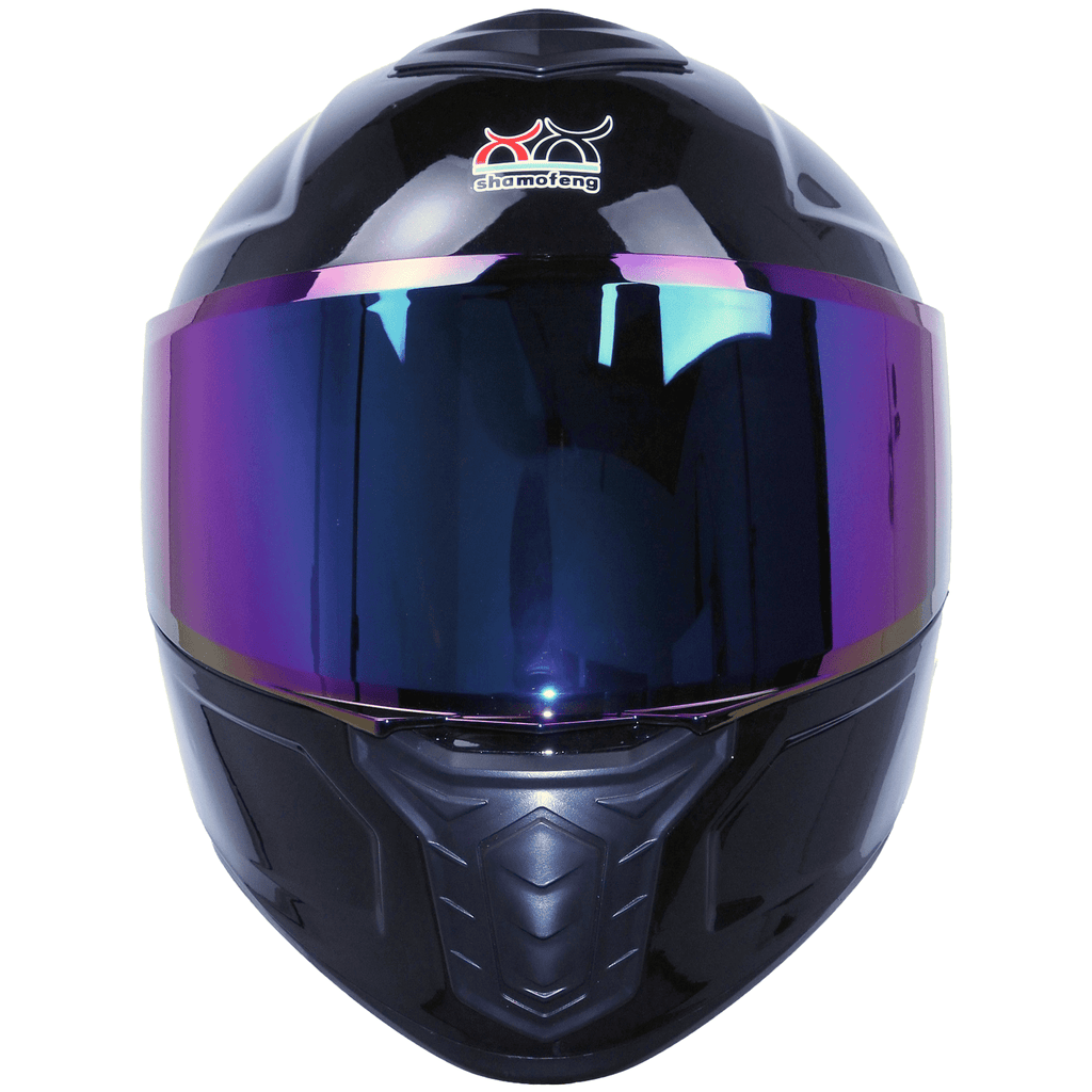 Full-Face Motorcycle Helmet, Adult Motocross ATV Offroad Dirt Bike Helmet DOT Approved, Light Black, L Size