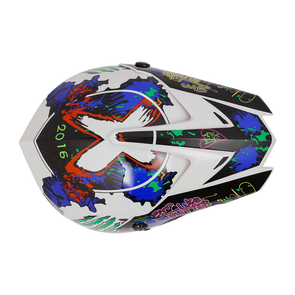 22.44-22.83in Suitable Head Helmet Set Helmet Set with Goggles and Gloves Motorcycle Off-Road Helmet Set