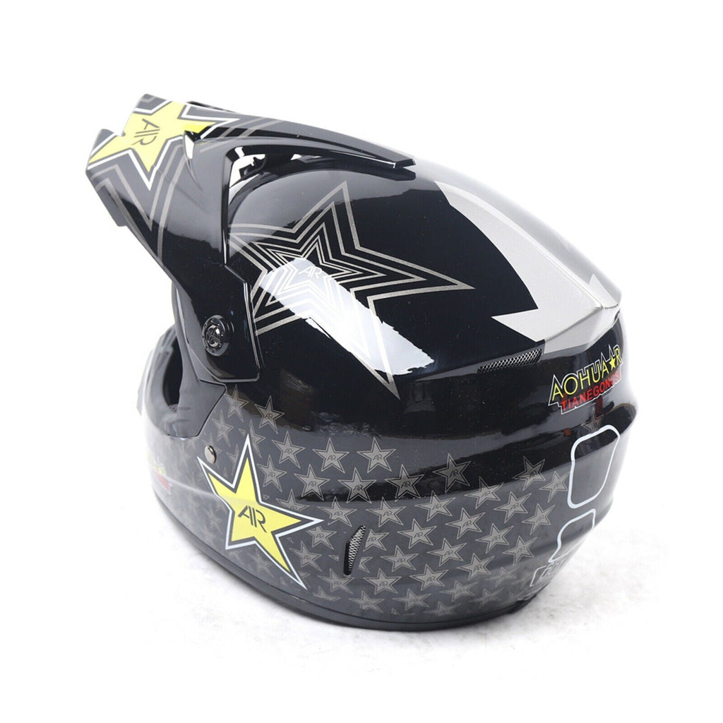 DOT Adult ATV Motocross Dirt Bike Motorcycle Off-Road Helmet w/ Goggles Gloves