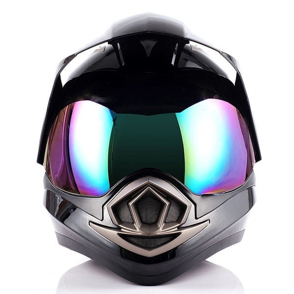 1Storm Dual Sport Helmet Motorcycle Full Face Motocross Off Road Bike HGXP14A Glossy White