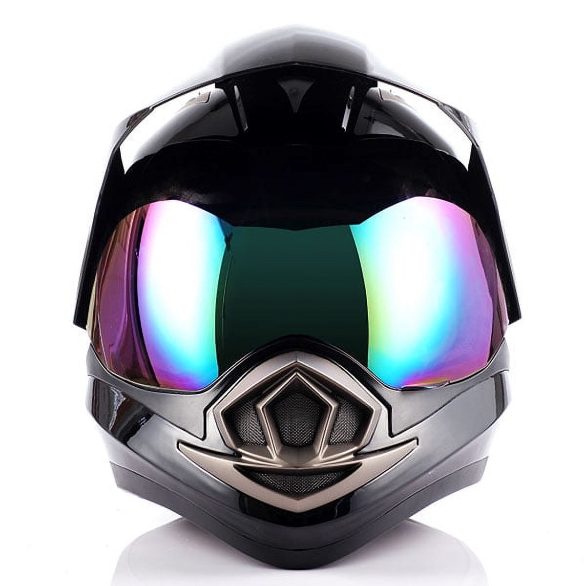 1Storm Dual Sport Helmet Motorcycle Full Face Motocross Off Road Bike HGXP14A Glossy White