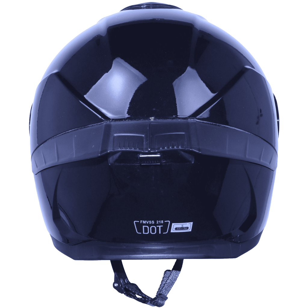 Full-Face Motorcycle Helmet, Adult Motocross ATV Offroad Dirt Bike Helmet DOT Approved, Light Black, L Size
