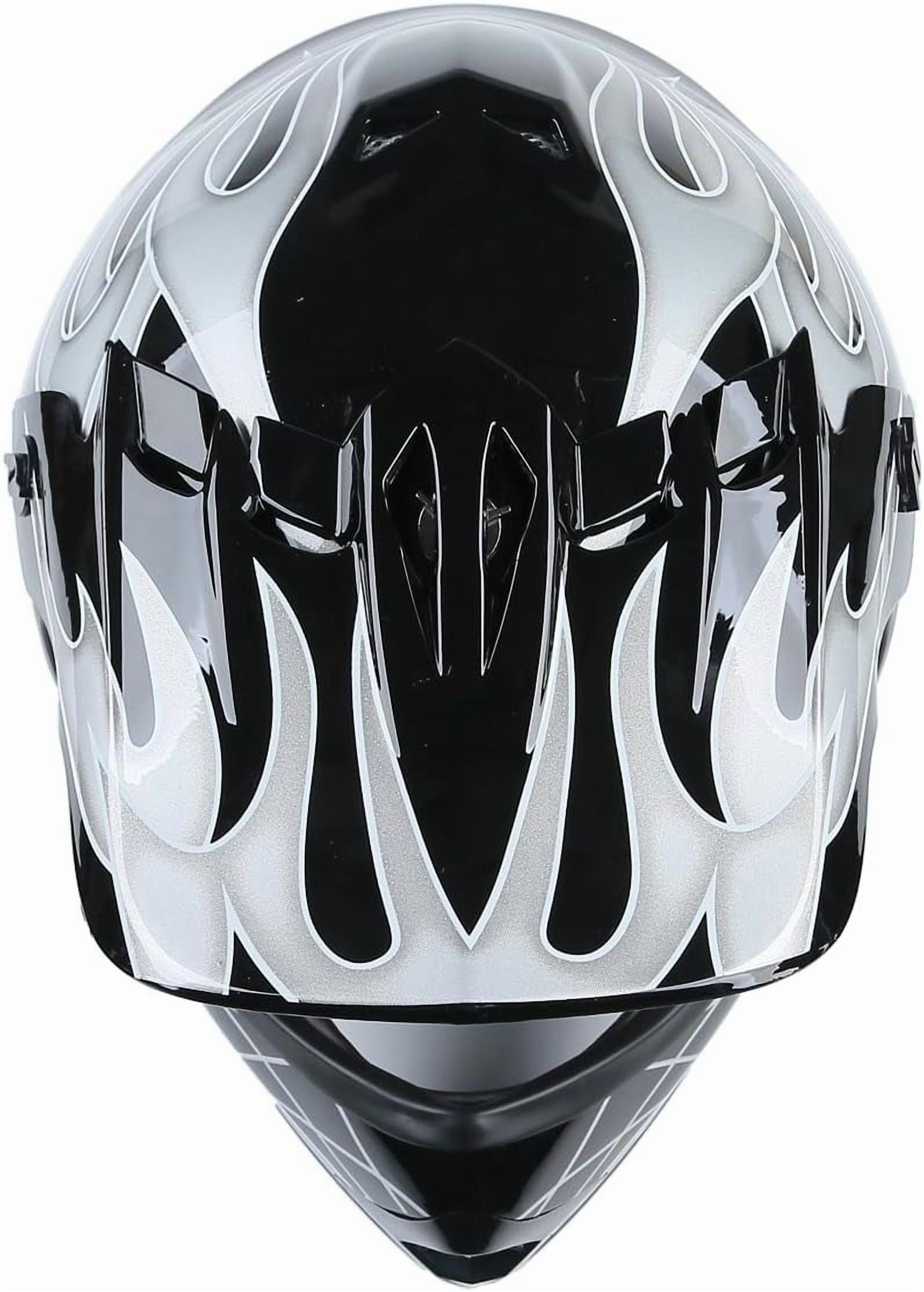 Youth Kids Motocross Offroad Street Dirt Bike Helmet W/Goggles Gloves ATV Mx Skull Helmet