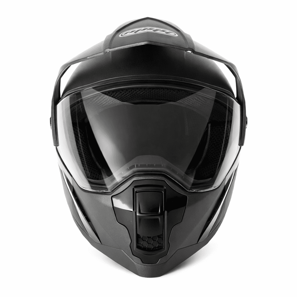 MMG Adult Motorcycle Dual Sport Off-Road Full-Face Helmet DOT - Matte Gray (X-Large) Model 23