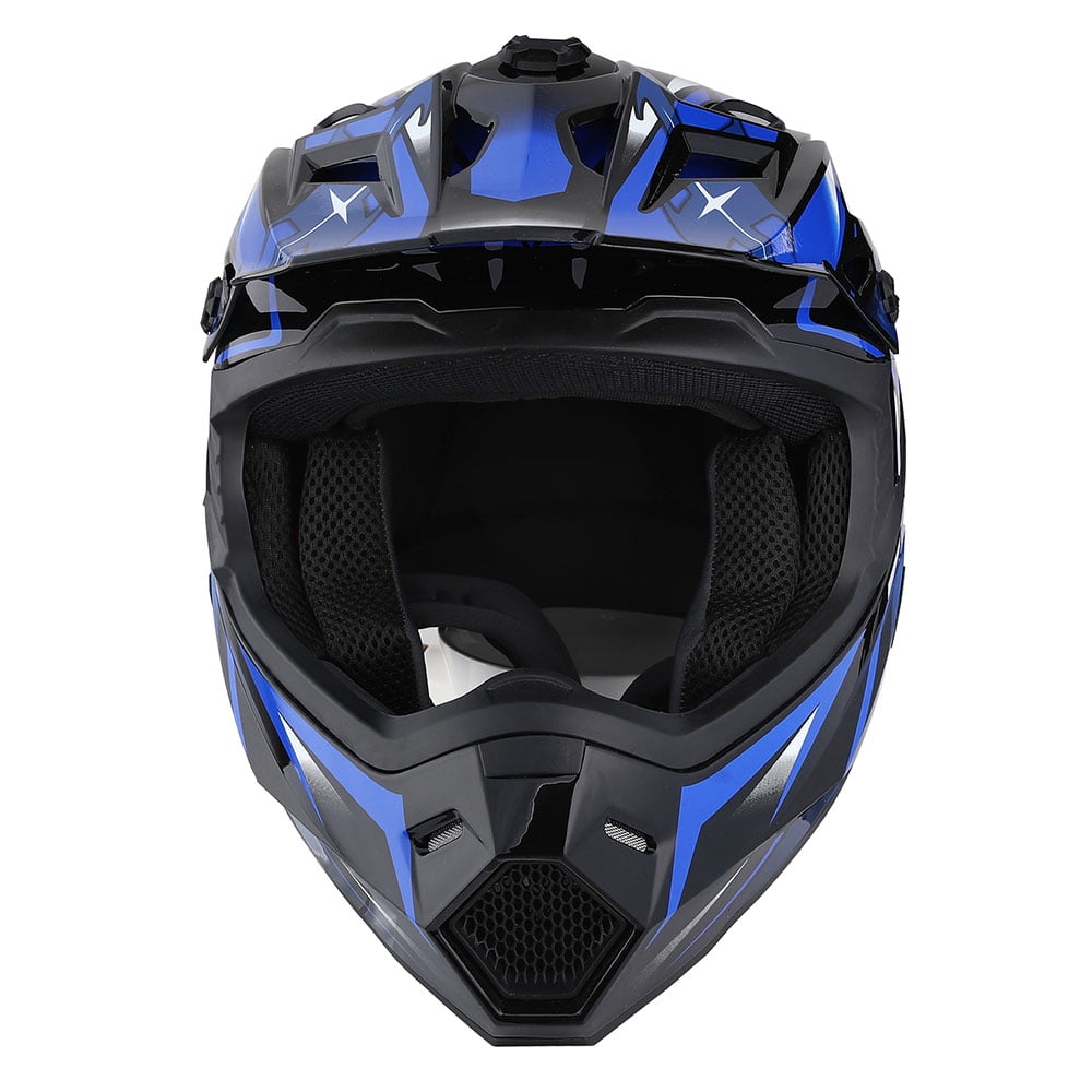 1Storm Adult Motocross Helmet BMX MX ATV Dirt Bike Helmet Racing Style HF801; Sonic Red