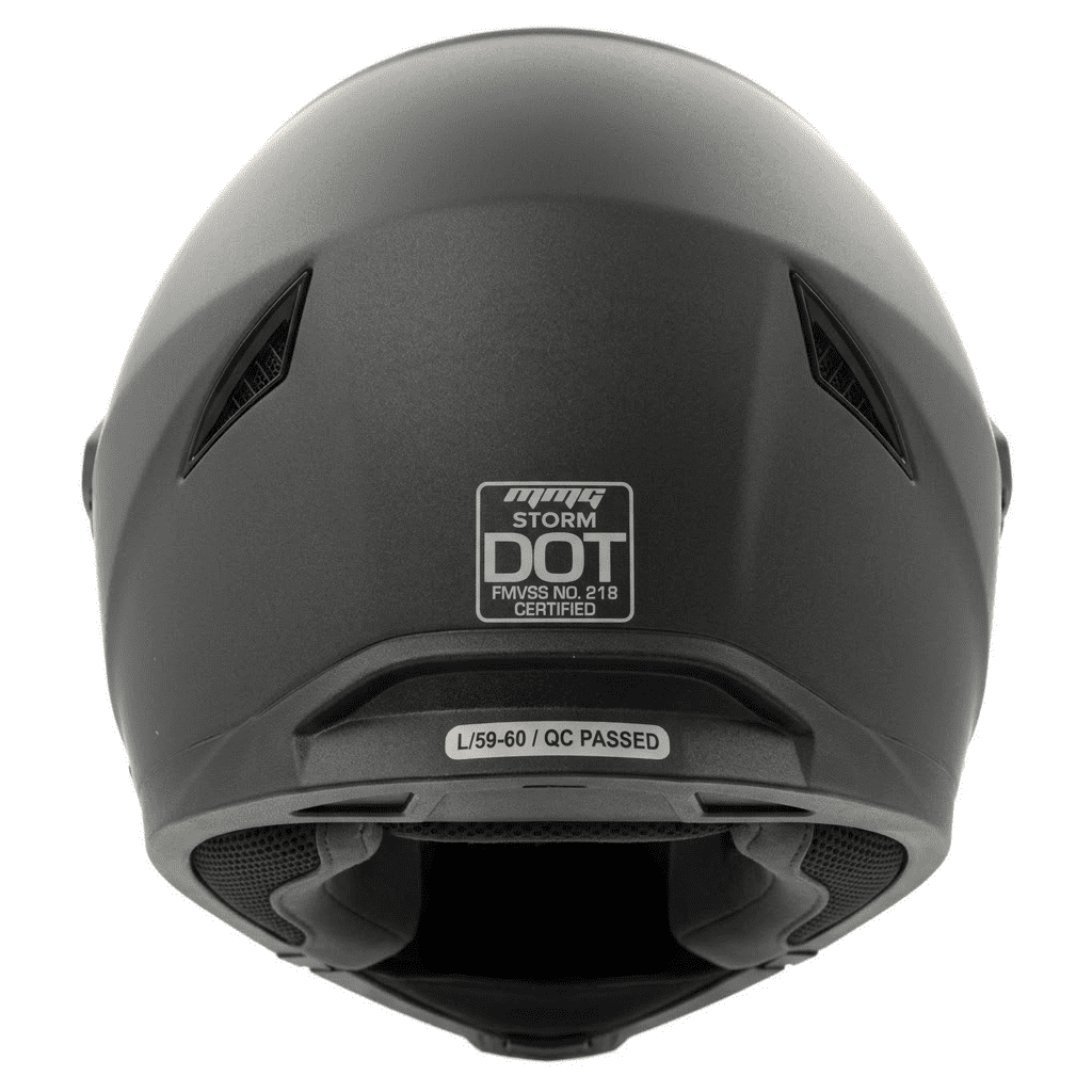 MMG Adult Motorcycle Dual Sport Off-Road Full-Face Helmet DOT - Matte Gray (Large) Model 23