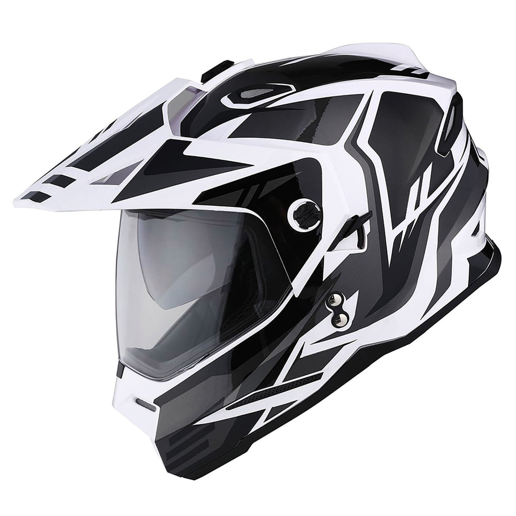 1Storm Youth Kids Dual Sport Dual Visor Motorcycle Motocross Off Road Full Face Helmet HF802Youth Storm Red